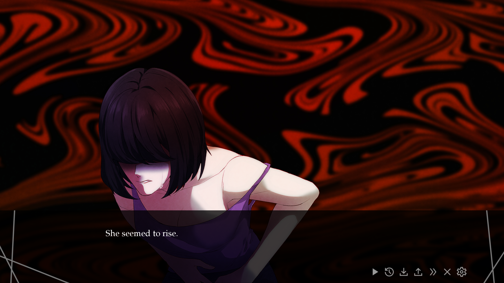 Lachesis or Atropos horror yuri visual novel, video game screenshot